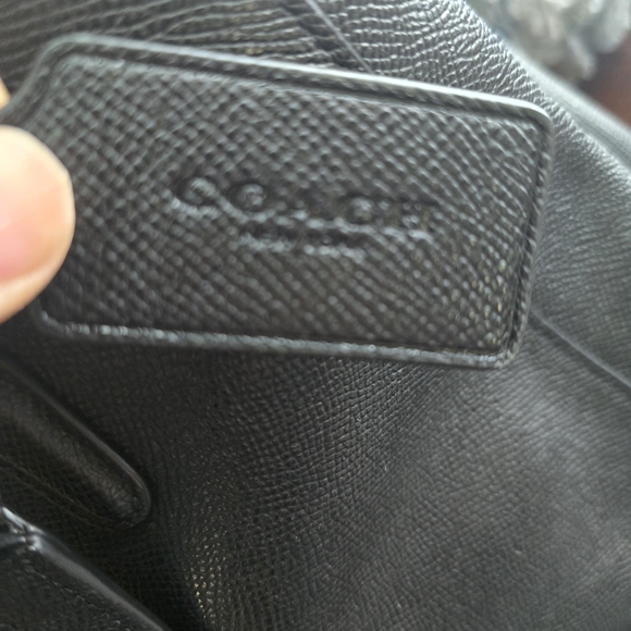 Coach Black Leather Tote Bag - Picture 7 of 11